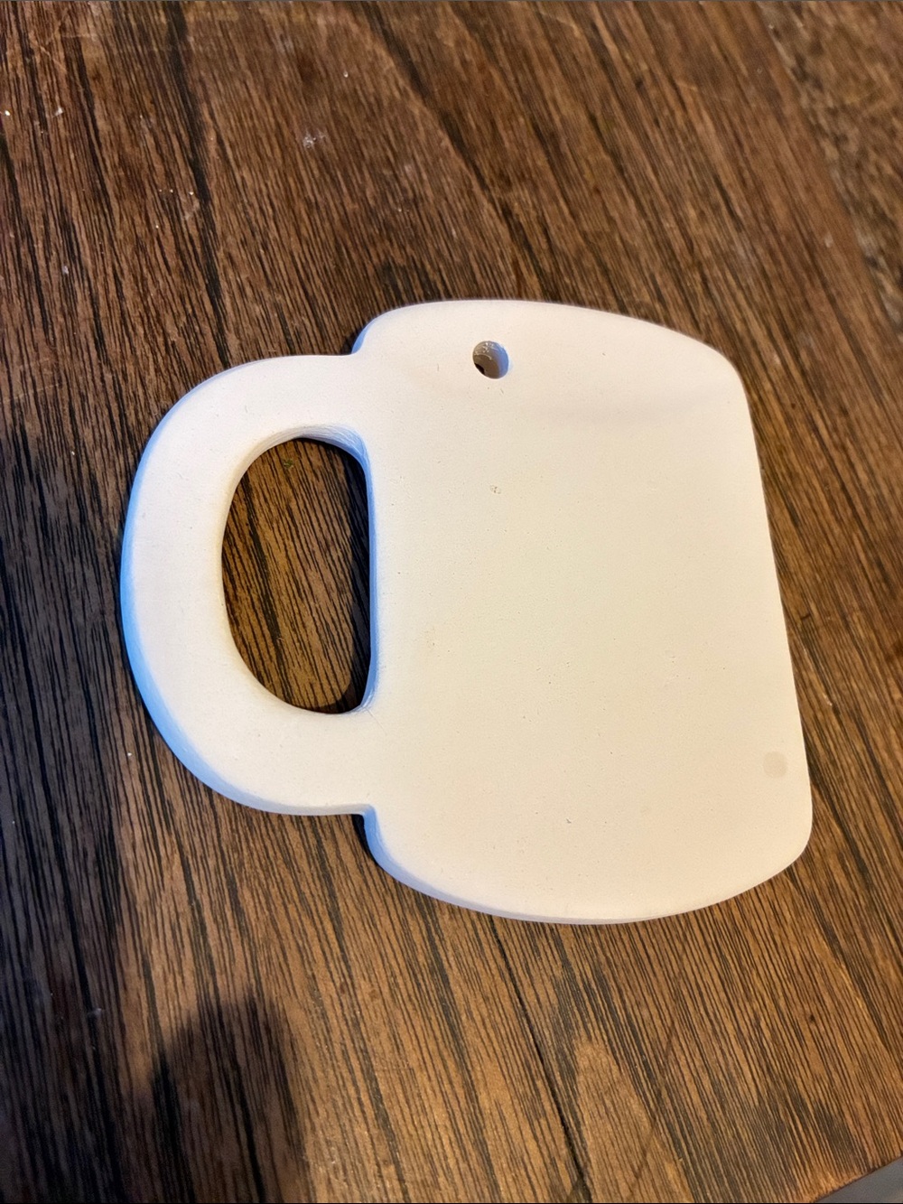 Blank Bisque Pottery / Ceramic Mug Ornament